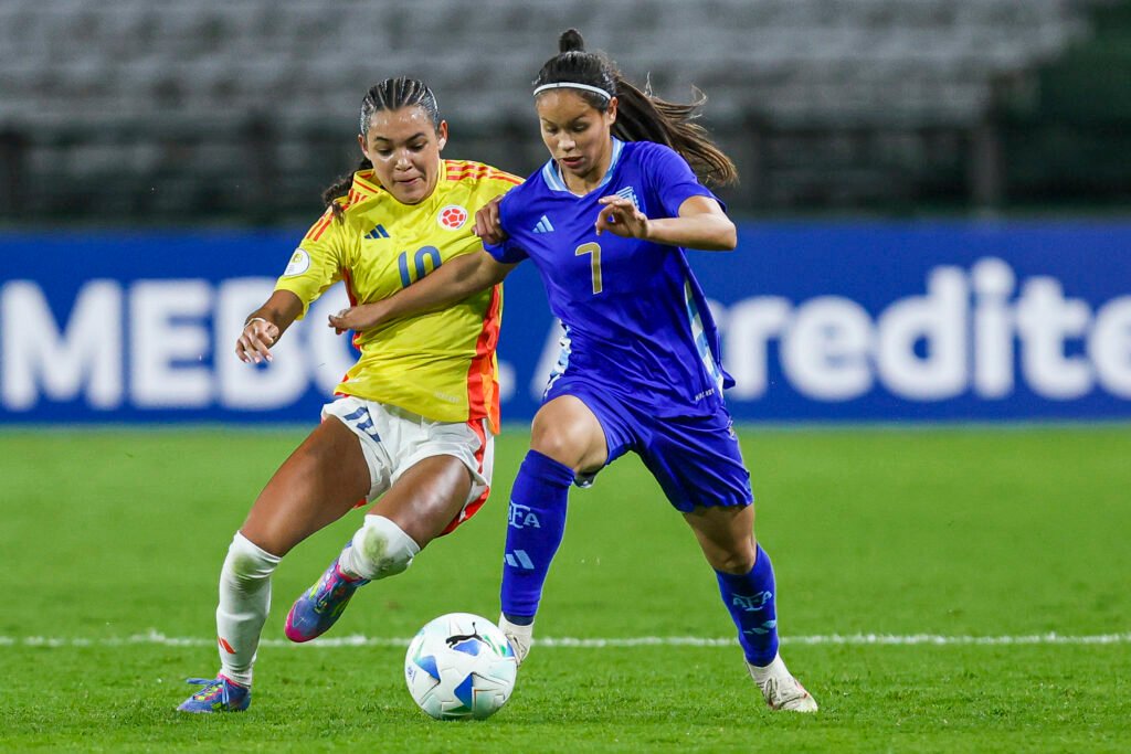 Colombia y Argentina dejaron en tablas el segundo juego del Sudamericano Sub17 que se disputa en el país. Foto: Conmebol.