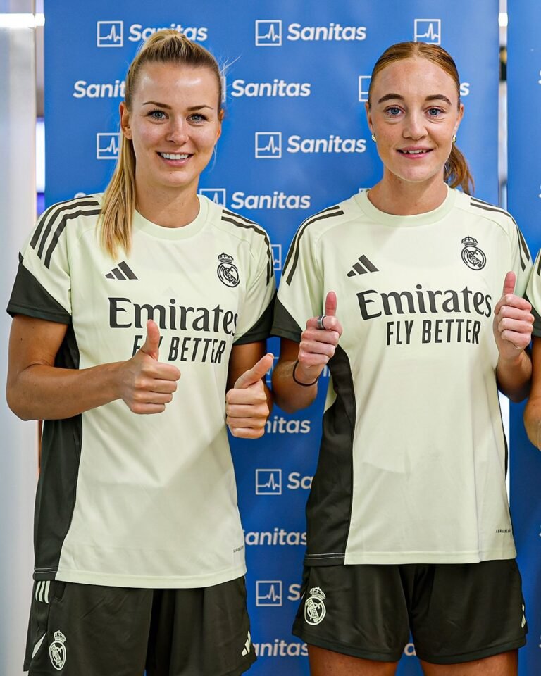 Merle Frohms y Sara Holmgaard/Foto: RRSS Real Madrid
